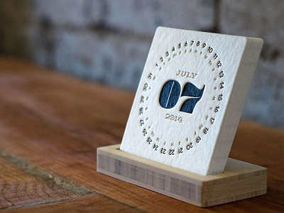 Type Letterpress Calendar