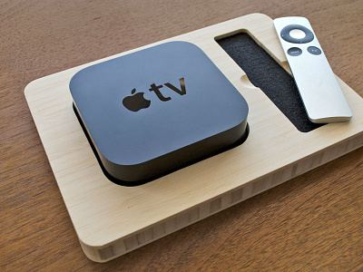 Apple TV Station apple apple tv design electronics mac modern product product design wood