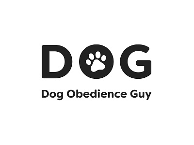 Logo for D.O.G. (Dog Obedience Guy) branding design logo