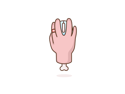 The index finger is broken bone broken design finger hand illustration