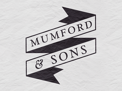 Mumford & Sons logo mumford simple tee