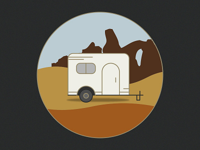 Letsgooutside camping illustration illustrator