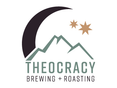 TheocracyBrewing branding coffeeshop logo logo design vector