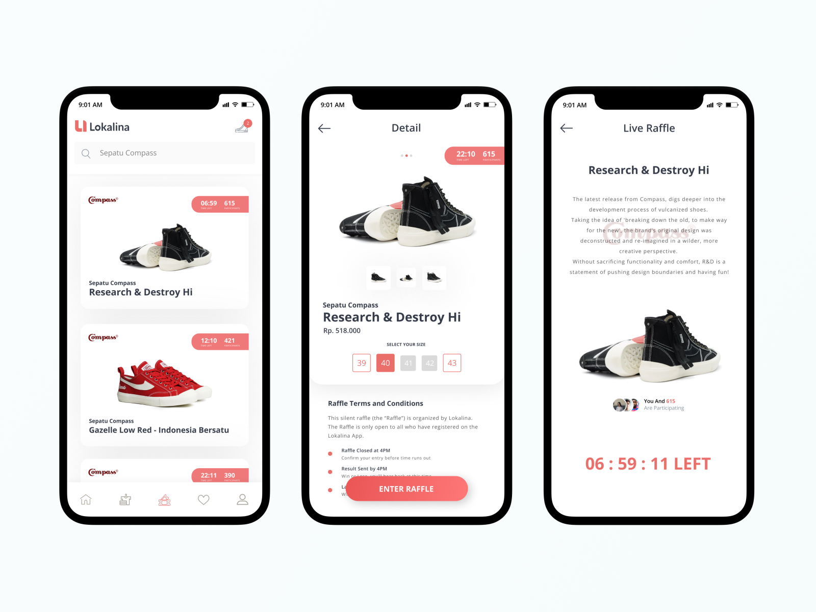 Sneakers Raffle App by Januar Abiyyu on 