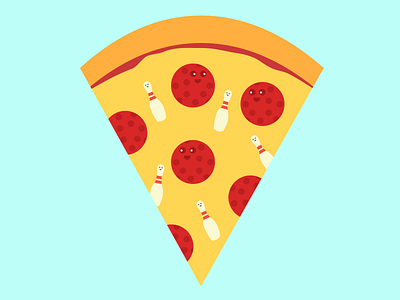 Can't go wrong with pizza and bowling bowling icon illustration pizza sketch