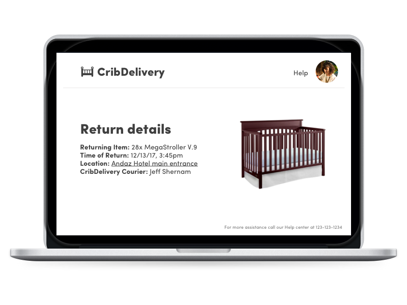 CribDelivery sketch peer economy responsive web design interaction design baby stuff delivery crib wireframe