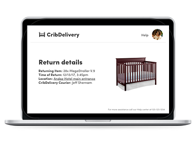 CribDelivery baby stuff crib delivery interaction design peer economy responsive web design sketch wireframe