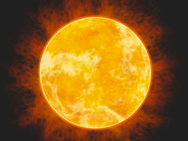 sun after effects fire sketch space sun
