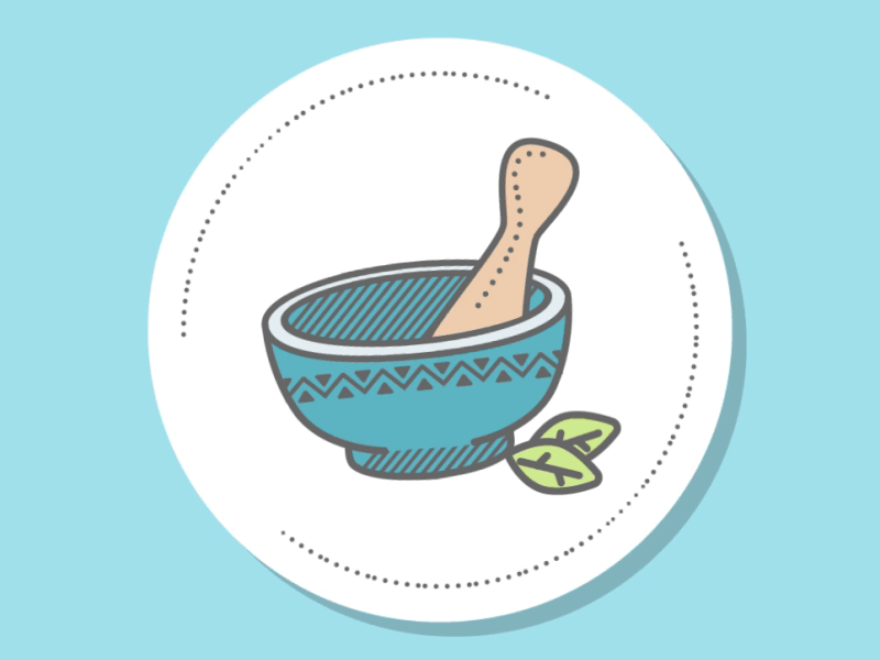 Organic ingredients store motion vector design illustration animation
