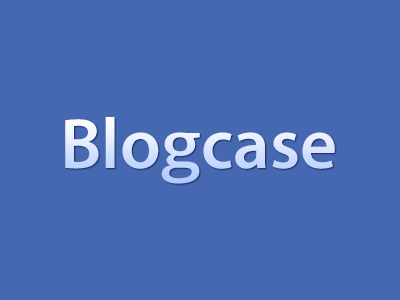 New Blogcase logo! blogcase blue light new
