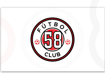58 Fútbol Club Logo branding club corporate creative design flat football football app football club football kit fútbol icon illustration lettering logo minimal typography vector