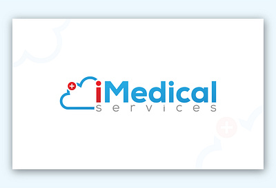iMedical logo app branding corporate creative design flat icon identity illustration illustrator lettering logo medical minimal mobile type typography vector web website