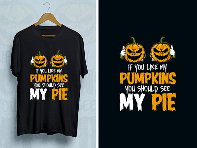 Pumpkins Pie Halloween T-shirt Design