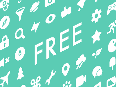 From today ICONY is free! font icons icony iphone pack pictograms png svg ui vector web free