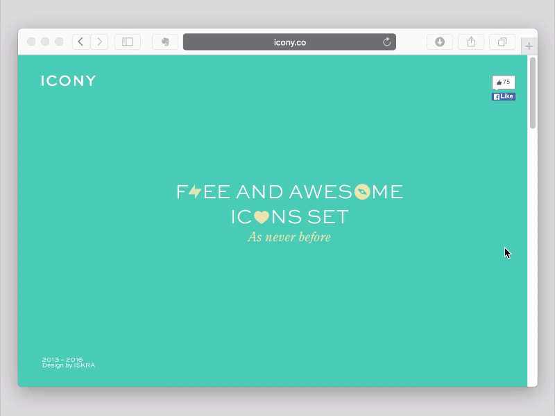 Icony 2.0 animation free gif icons icony readymag