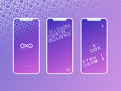 OXO Infinite [WIP] 18:9 appui game gradient infinite iphone x mobile oxo tictactoe tris ui