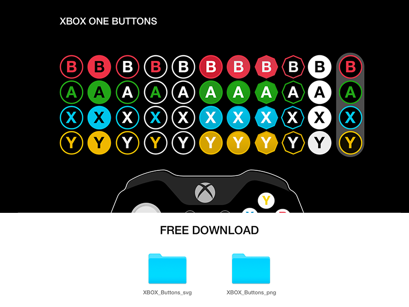 Various Xbox One Button by Edoardo Galati on Dribbble