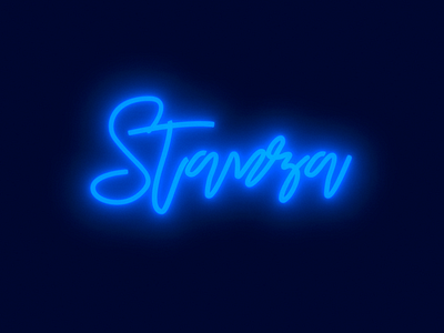"Stanza" 3D logo 3d 80 font handwrite logo neon oldschool retro