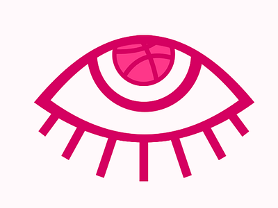 Finally I'm on Dribbble! designer dribbble eye finally happy logo my new prospect user