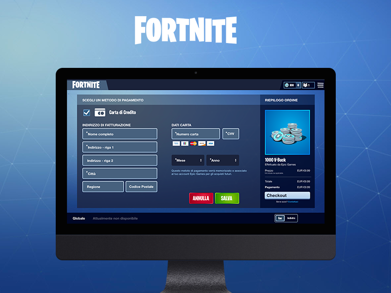 fortnite credit card checkout desktop mac videogame beginner v bucks color daily ui game - v card fortnite