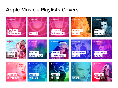 Apple Music - Playlists Covers apple artists chromatics chvrces colorful cover elvis grimes hana joy division music playlists