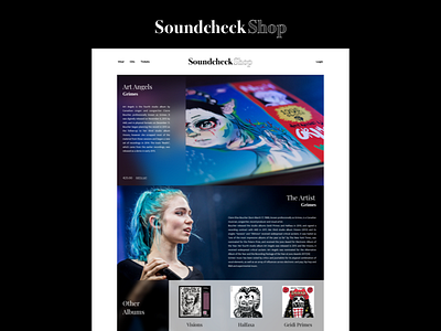 Web Page - Soundcheck Shop [Album Page]