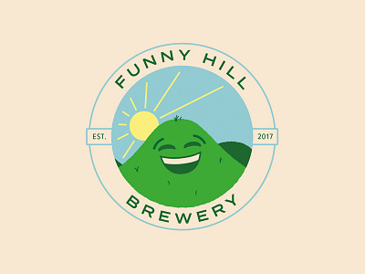 FUNNY HILL BREWERY branding brewery clothing graphic design logo