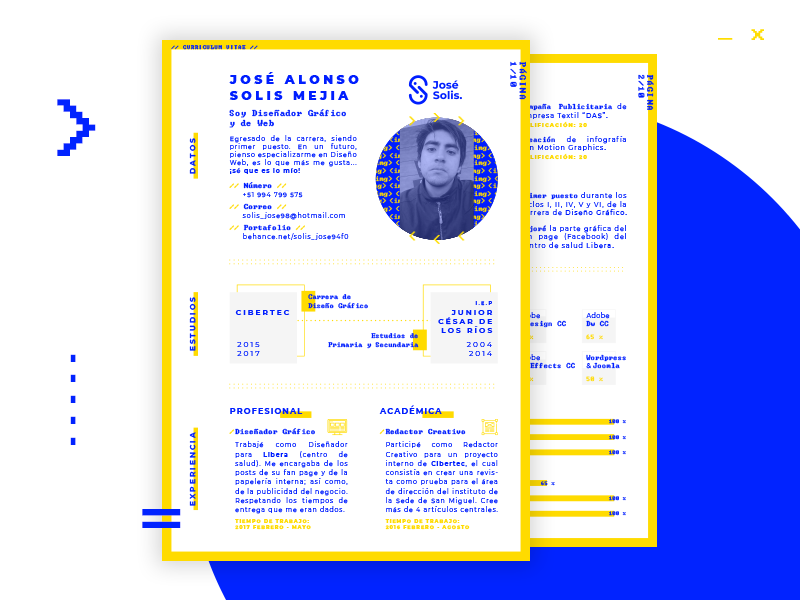 Personal CV - This is me! by José Solis on Dribbble