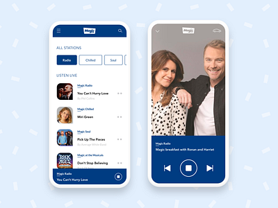 Music app | Daily UI Challenge #009 009 app app design daily magic radio mobile music app radio ui uidaily ux