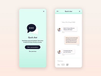 Direct Messaging In App | Daily UI Challenge #013 013 app app design banking app daily dailyui dailyui13 fintech fintech app messaging messaging in app mobile mobile ui product design