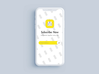 Subscribe Email App app email ios sketch subscribe