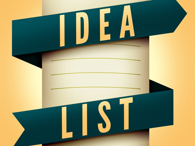 The Idea List arrows blue brasil brazil design idea list paper start up