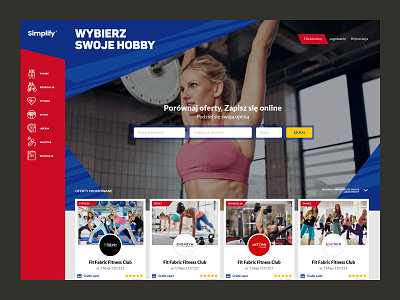 Simplify agency concept creative poland sport ux web website