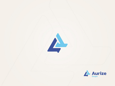 Aurize Version 2 blue brand branding project business color freelance design graphic designer identity logo logo design logo designer mark