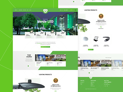 Lighting design company agency concept creative led light piotrekmarchwicki poland theme ui ux web website