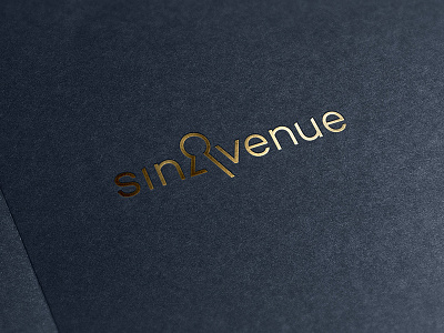 Sin Logo arrangements branding dating golden identity keyhole logo logotype prestige