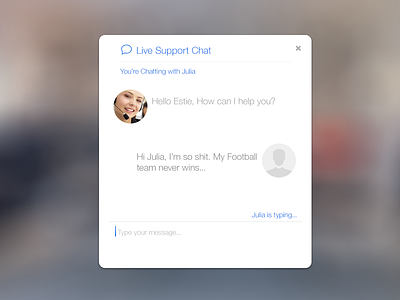 Live Support Chat 7 chat design flat ios support