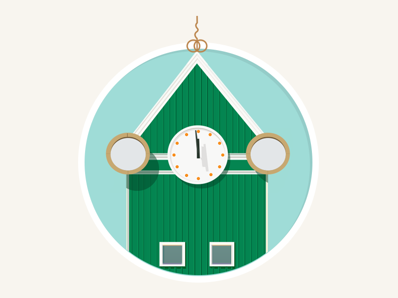 Clocktower icon illustrator illustration flat design visual design ui design