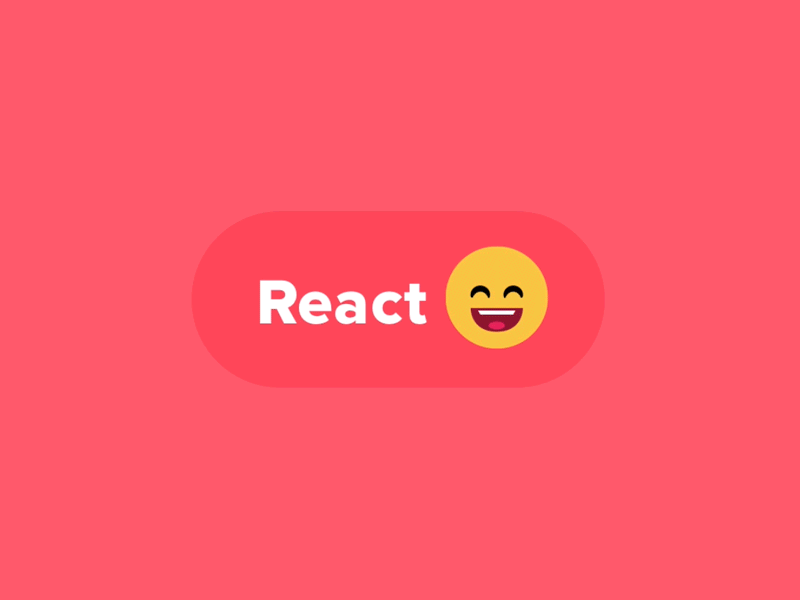 React! button emoji fling fling app fling design interaction motion origami smiley ui