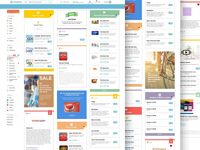 Concept - Swagbucks cards concept responsive swagbucks tiles ux