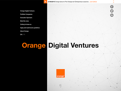 Orange Digital Ventures website