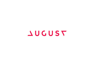 New logo august brand branding logo