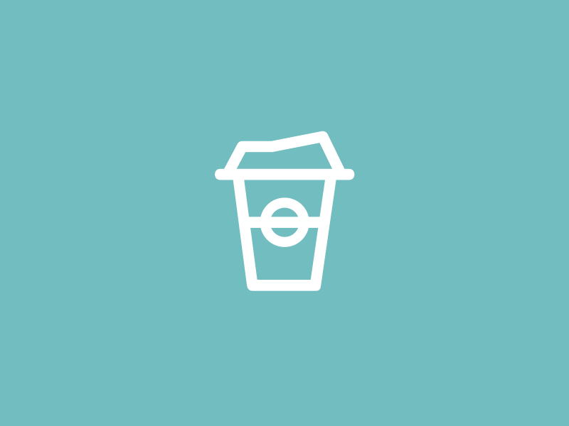 Melbourne coffee animated coffee cup iconography icons