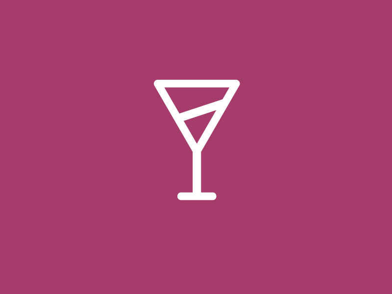 Sydney martini animated glass iconography icons martini
