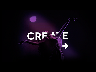 Create Something acting actors concept creative interlocking lighting stage typography
