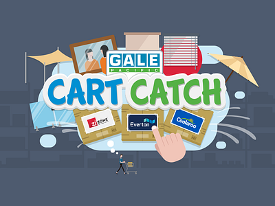 Gale Pacific Cart Catch Game app download game graphic interactive design