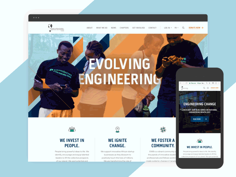 Engineers Without Borders Canada website redevelopment