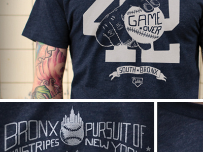 #42 - Game Over apparel baseball branding bronx fashion hand lettering new york city nyc type typography