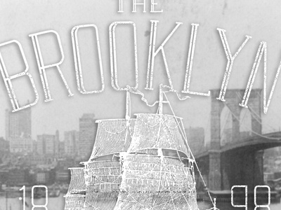 The Brooklyn Purchase branding brooklyn hand drawn new york nyc photography tall ship type typography vintage