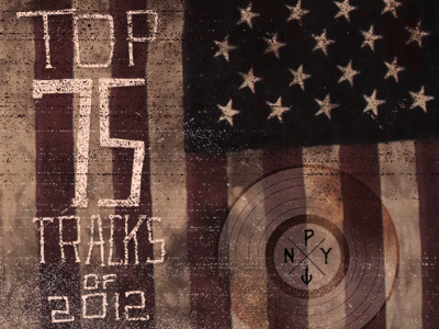 Top 75 Songs of '12 2012 fun hand lettering indie lists music record rock tunes